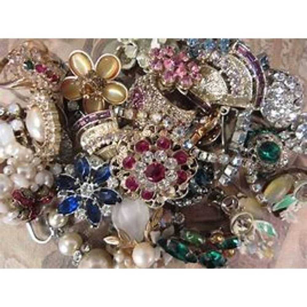 Costume jewelry Lot bulk rhinestone - image 3