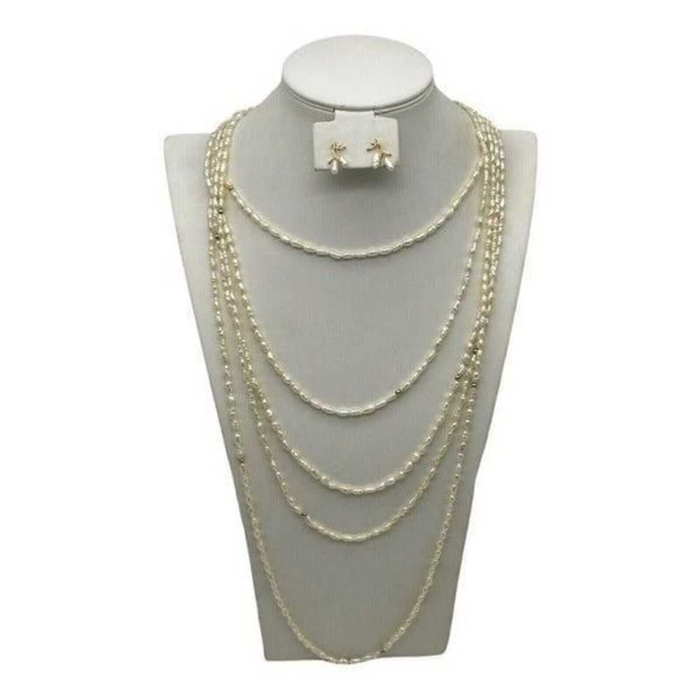 Vintage Fresh Water Baroque Potato Pearl Endless … - image 1