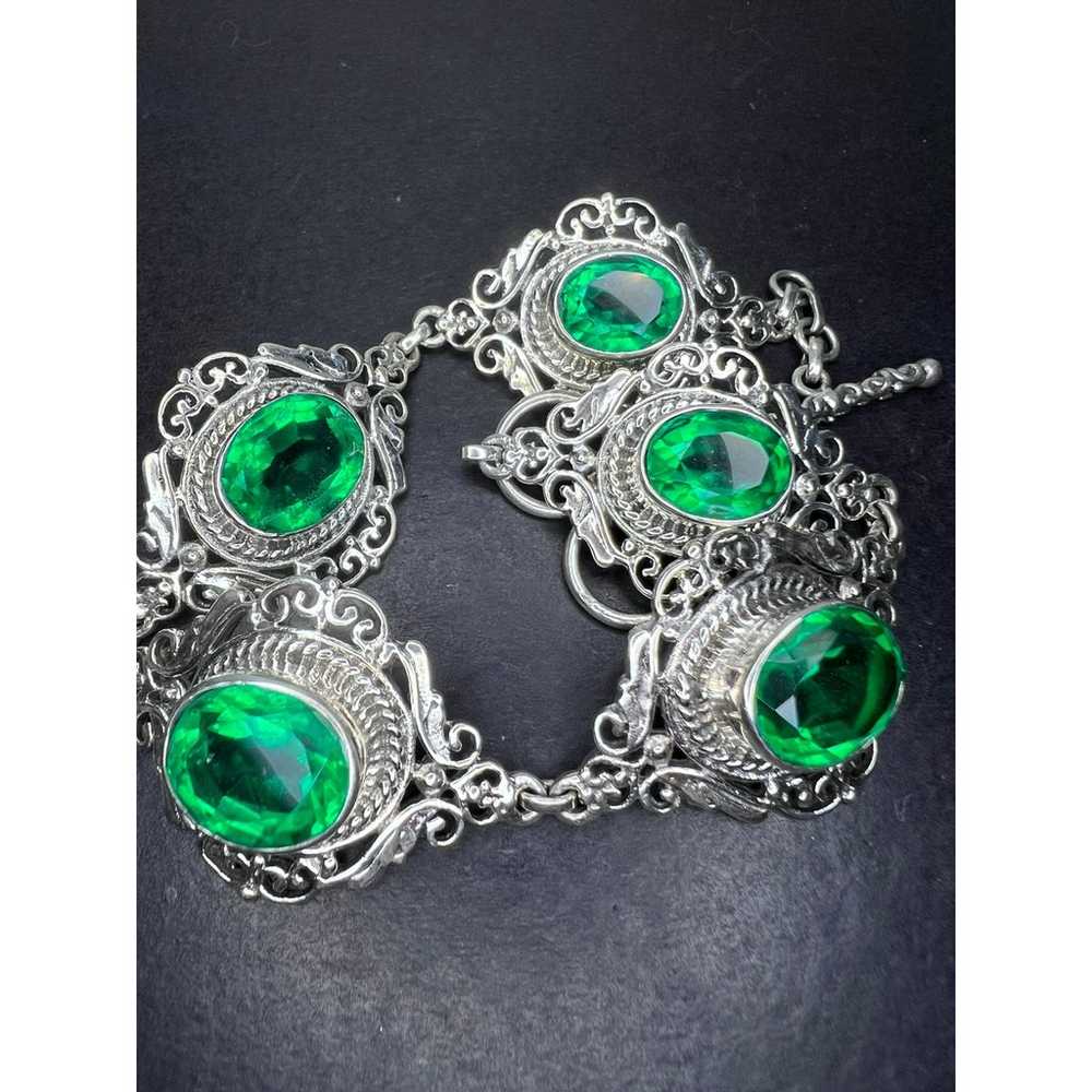 The Green Queen Sterling silver toggle bracelet w… - image 6