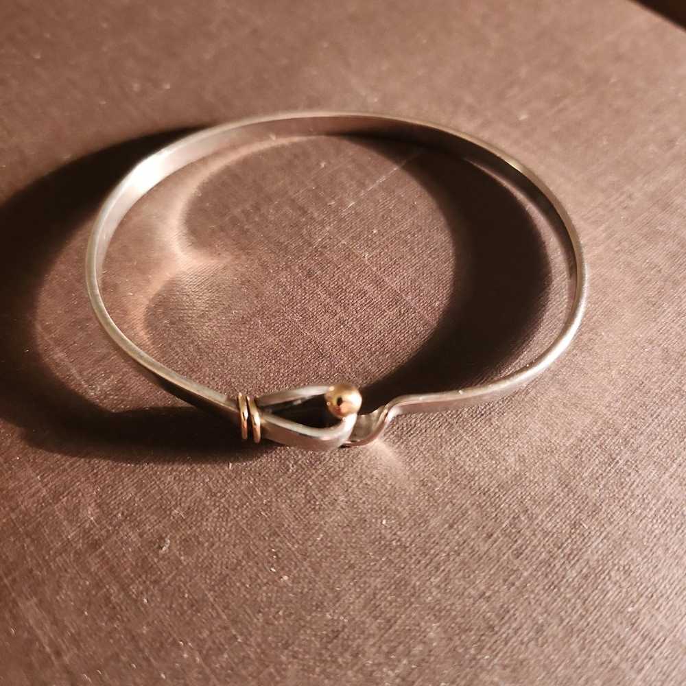 Tiffany & Co vintage hook bracelet 925 & 18kt - image 2