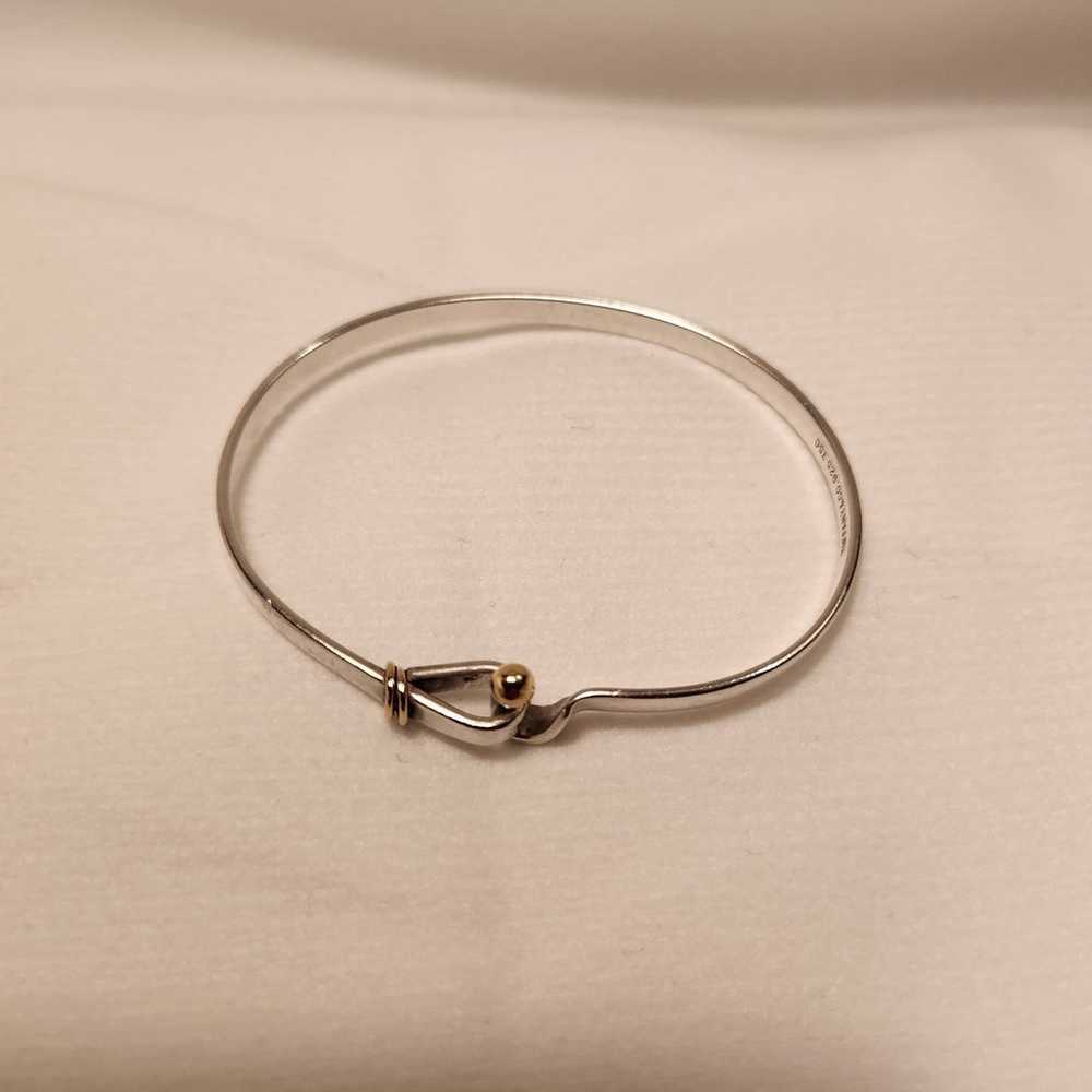 Tiffany & Co vintage hook bracelet 925 & 18kt - image 4