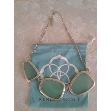 Kendra Scott Chalcedony Green Necklace