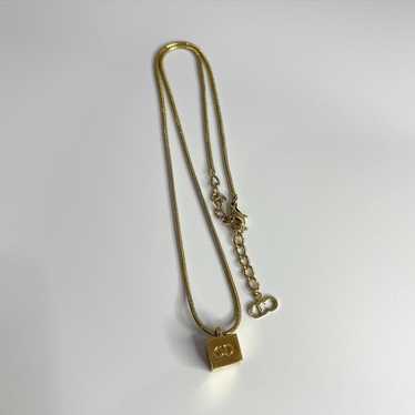 Vintage Dior Cube Gold Necklace - image 1