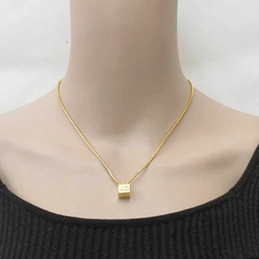 Vintage Dior Cube Gold Necklace - image 5