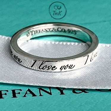 Tiffany Retired Notes "I Love You" Ring - Sterling