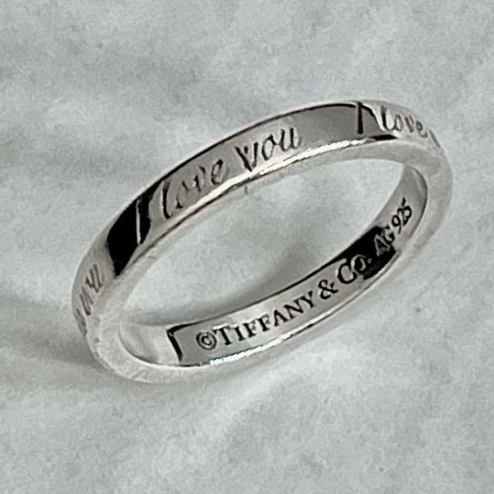 Tiffany Retired Notes "I Love You" Ring - Sterlin… - image 11