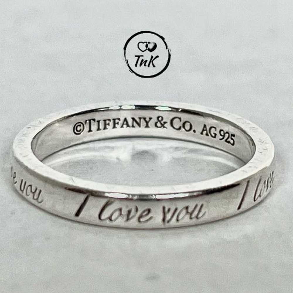 Tiffany Retired Notes "I Love You" Ring - Sterlin… - image 2