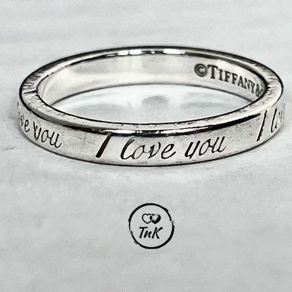 Tiffany Retired Notes "I Love You" Ring - Sterlin… - image 3