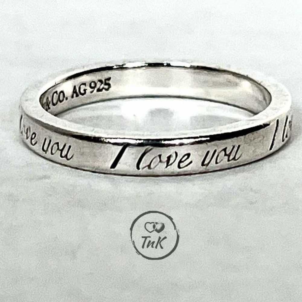 Tiffany Retired Notes "I Love You" Ring - Sterlin… - image 6