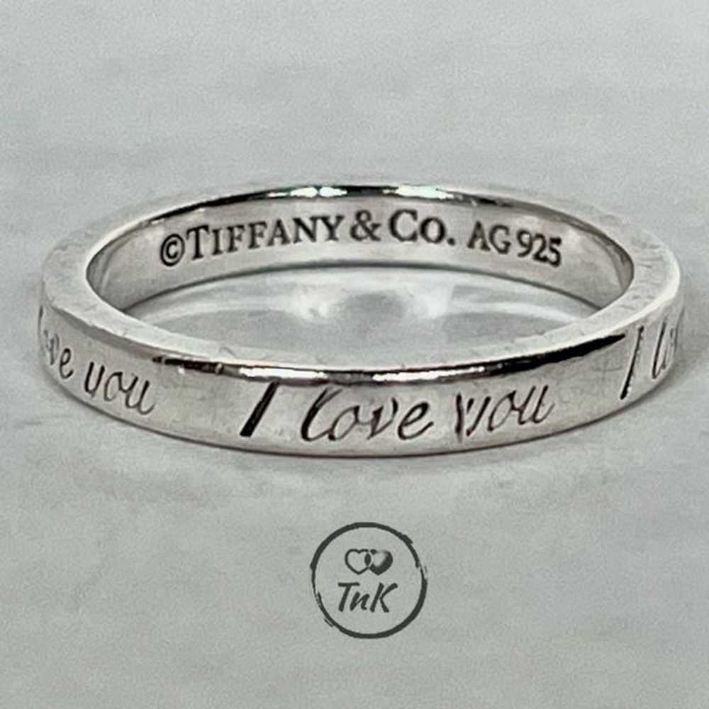 Tiffany Retired Notes "I Love You" Ring - Sterlin… - image 7