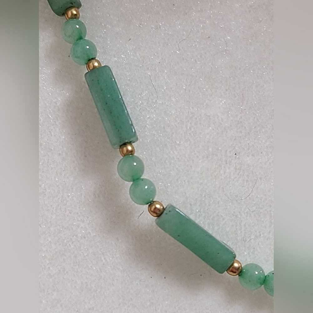 Vintage Jade Beaded Necklace  ***READ DESCRIPTION… - image 5