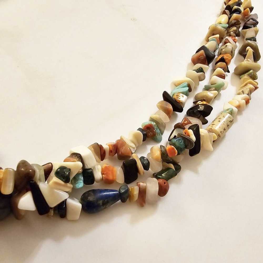 Carolyn Pollack Multi Strand Gemstone 925 Sterlin… - image 2