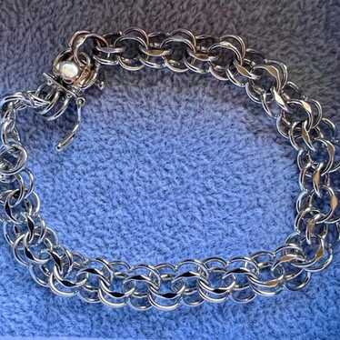 Vintage Elco Sterling Silver Charm Bracelet