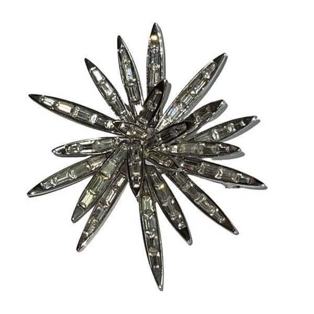 Vintage Boucher Starburst 3D Firework Diamanté Br… - image 5