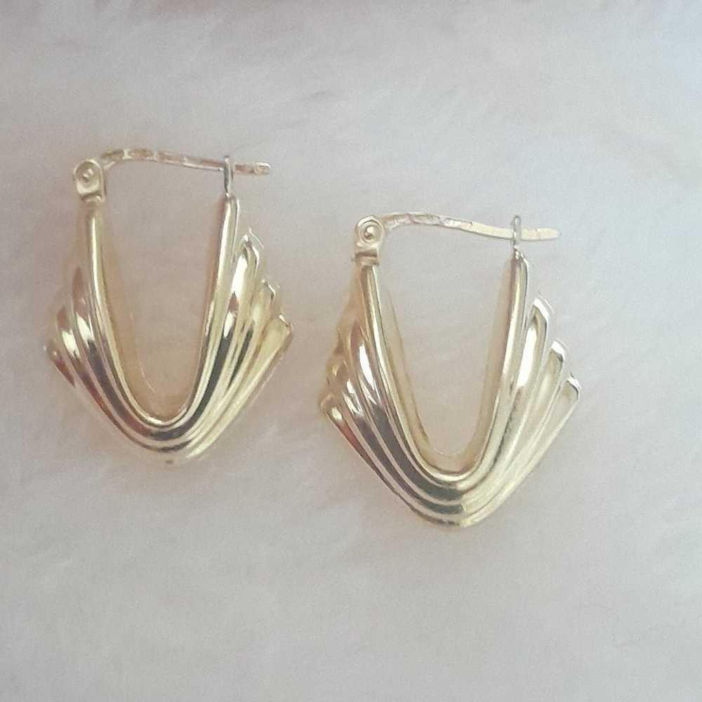 18K GOLD EARRINGS - image 1