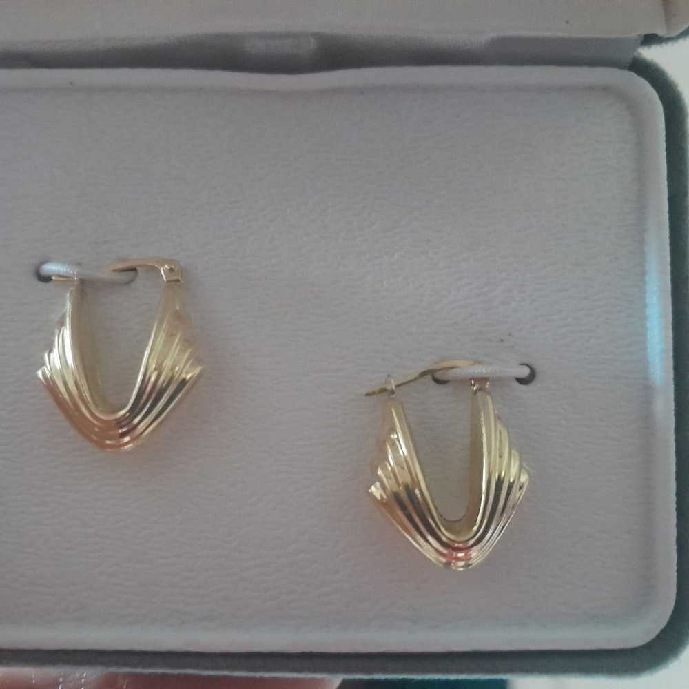 18K GOLD EARRINGS - image 6