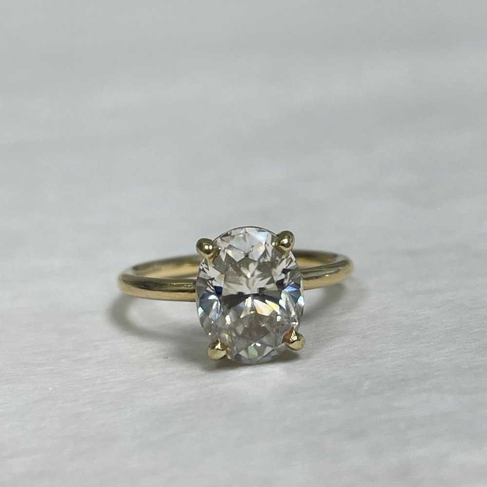 Moissanite engagement ring size 4 - image 4