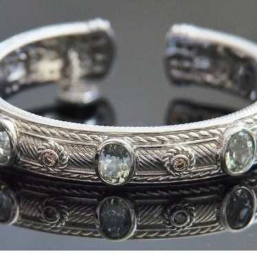 Judith Ripka Prasolite & diamond bracelet! - image 1