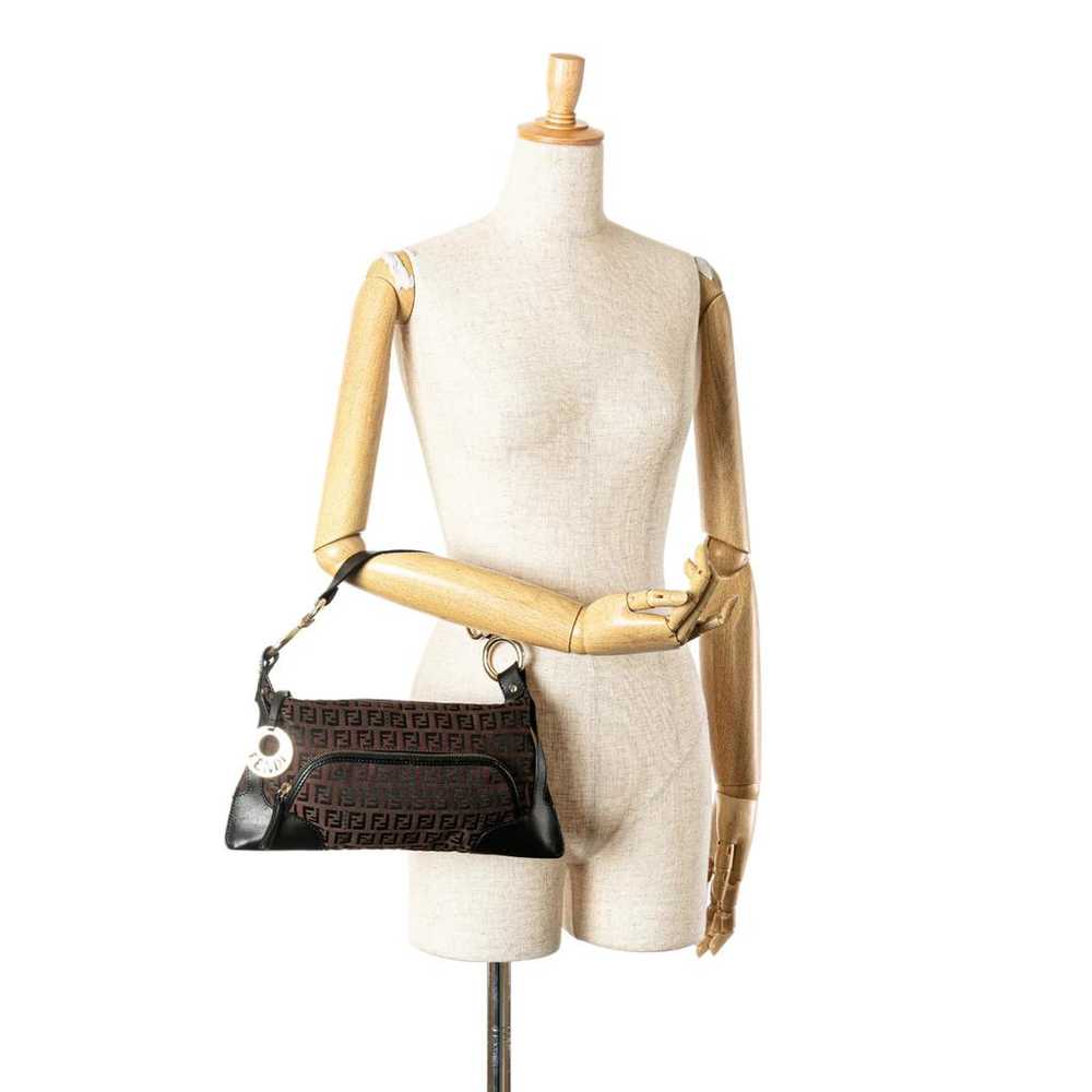 Fendi Pocket leather handbag - image 8