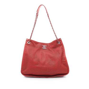 Chanel Up In The Air leather tote