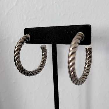 David Yurman 5mm Cable Hoop Earrings