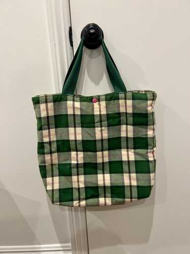 Golf Wang Golf Wang green plaid tote bag