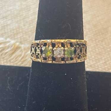 10k outlet Gold Mother Birthstone Ring vtg