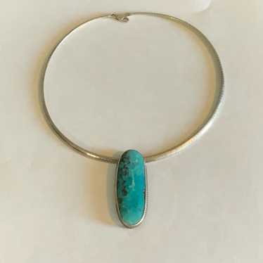 Bespoke Vintage Turquoise Pendant + - image 1