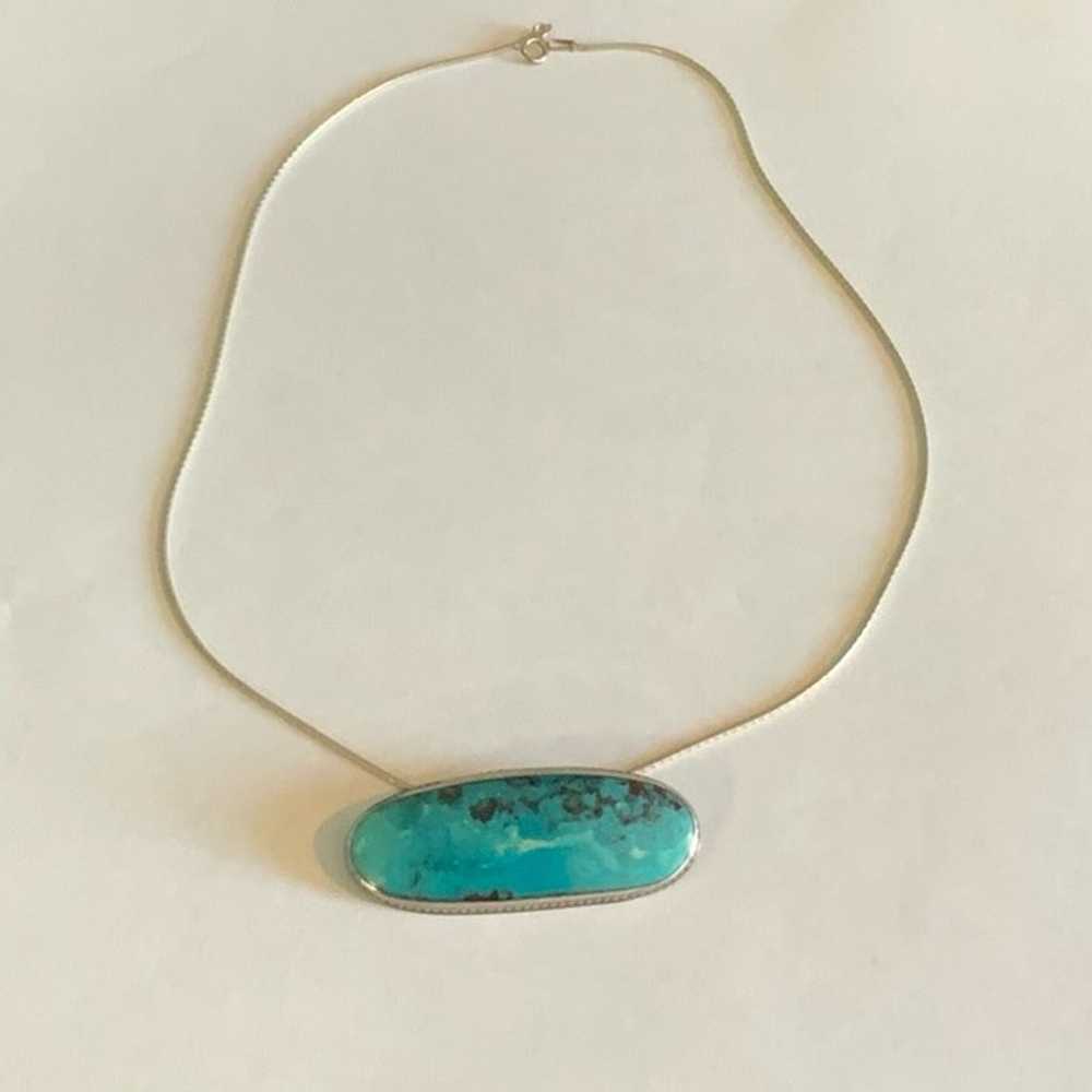 Bespoke Vintage Turquoise Pendant + - image 2