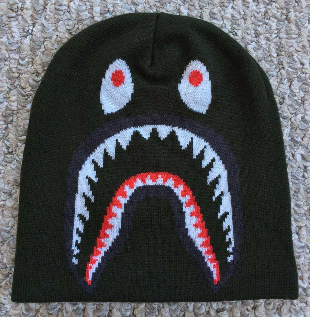 Bape Bape Shark Beanie Hat - image 1