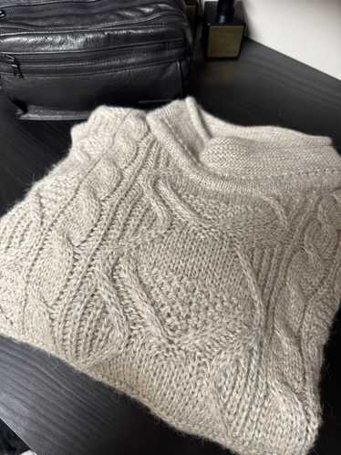 Inis Meain Inis Meain Mock Knit Alpaca Sweater