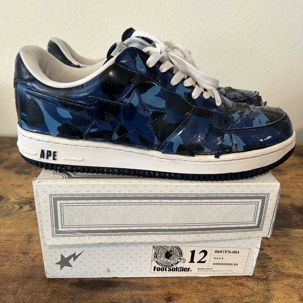 Bape 2007 / 08 Bapesta - Blue Camo Fs-001 - image 1