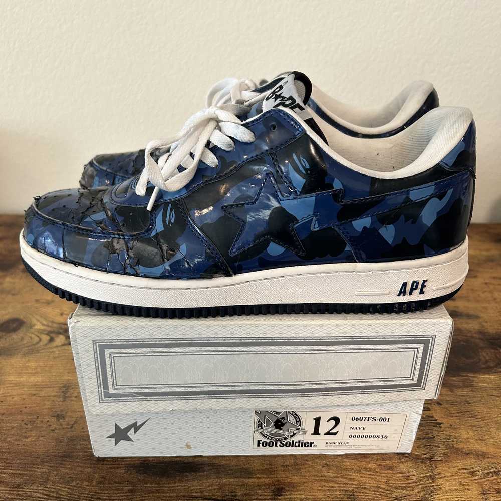 Bape 2007 / 08 Bapesta - Blue Camo Fs-001 - image 2