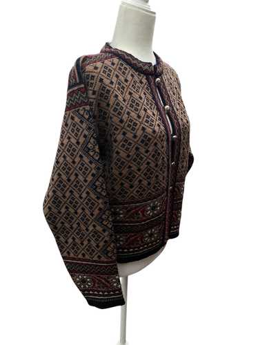 Dale of Norway Brown Wool Cardigan, M