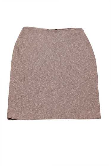 St. John - Taupe Brown Textured Knit Skirt Sz 8 - image 1