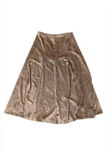 Vince - Champagne Beige Crushed Velvet Skirt Sz 10