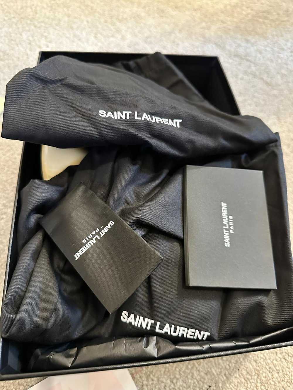 Product Details Saint Laurent Cream Patent Leathe… - image 6