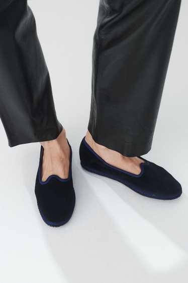 Vibi Venezia Velvet Loafers - Blu