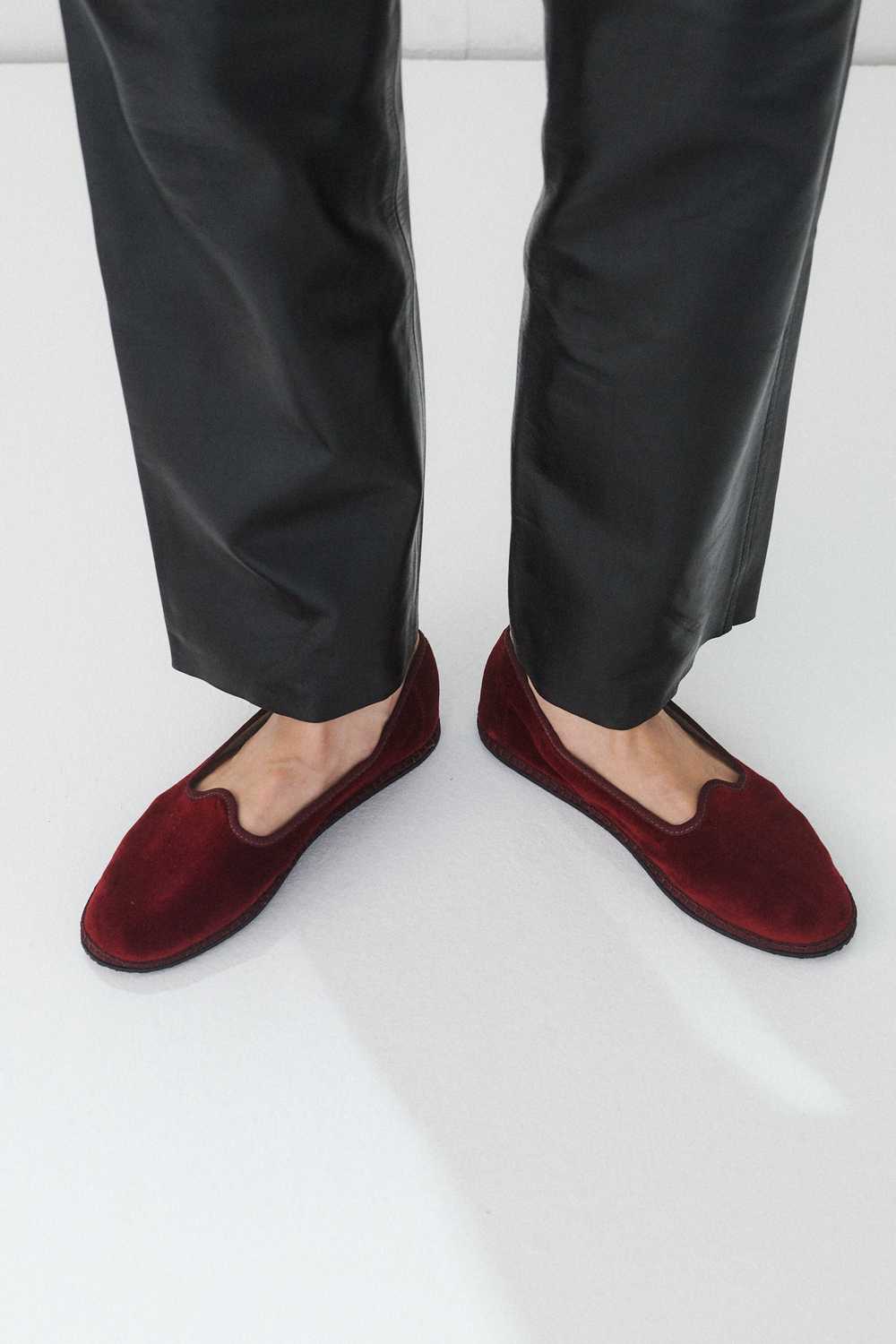 Vibi Venezia Velvet Loafers - Bordeaux - image 3