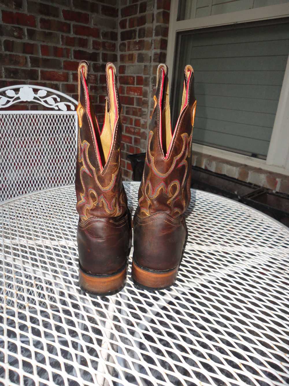 Boulet BOULET Brown Leather Western Boots Size 9.… - image 2