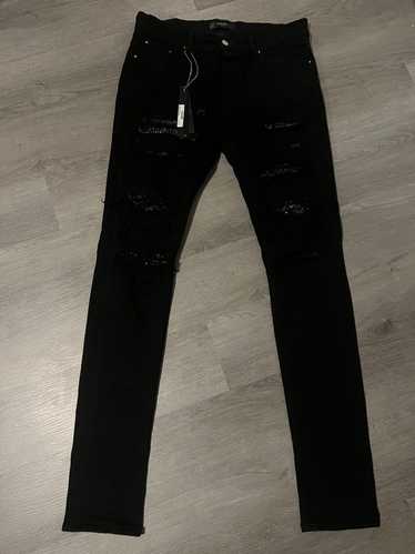 Amiri crystal thrasher amiri jeans