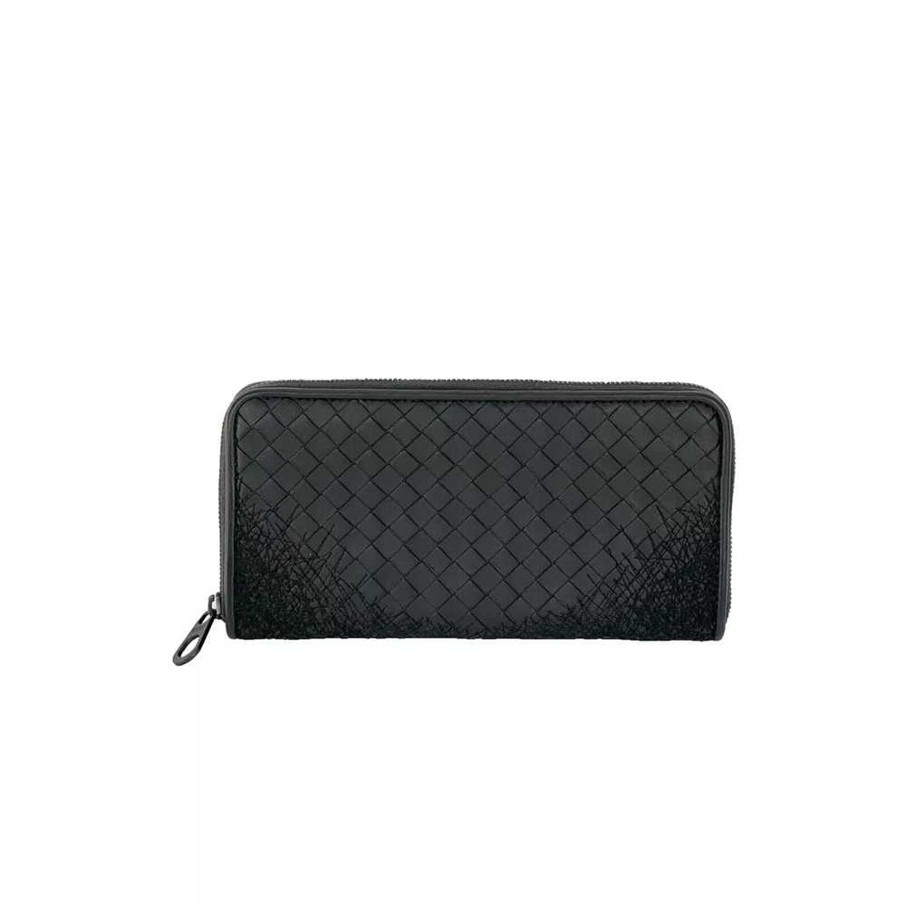 Bottega Veneta Nappa Intreciatto Black Leather Zi… - image 2