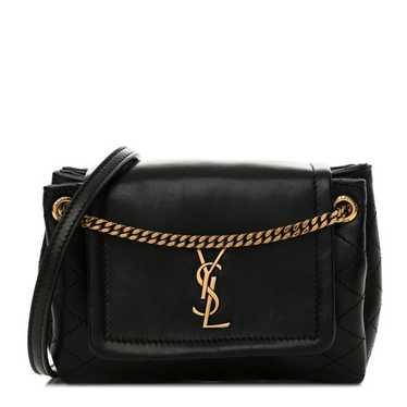 SAINT LAURENT Lambskin Quilted Monogram Mini Nolit