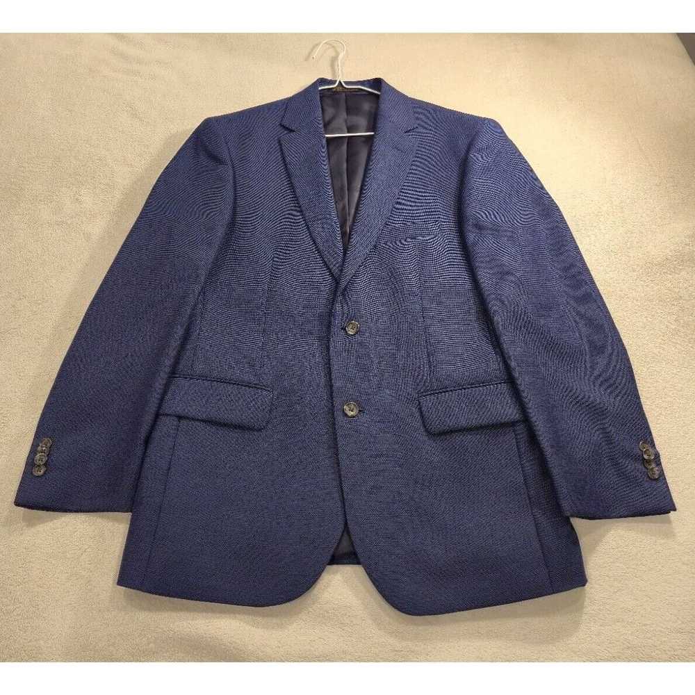 Jos. A. Bank Jos A Bank Blazer Men 41R Blue Wool … - image 2