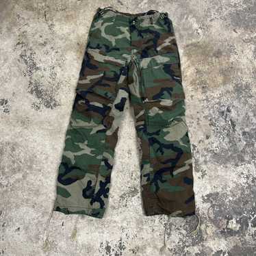 Vintage Vintage 80s camo military cargo pants