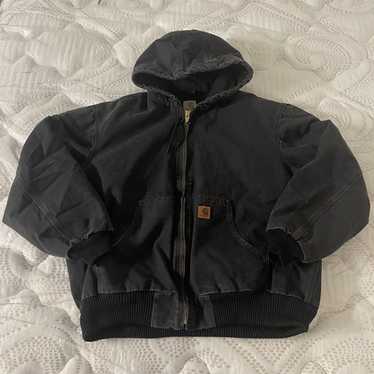 Carhartt Faded Carhartt Black Zip Up Jacket - image 1