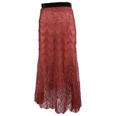 Ulyana Sergeenko Wool mid-length skirt