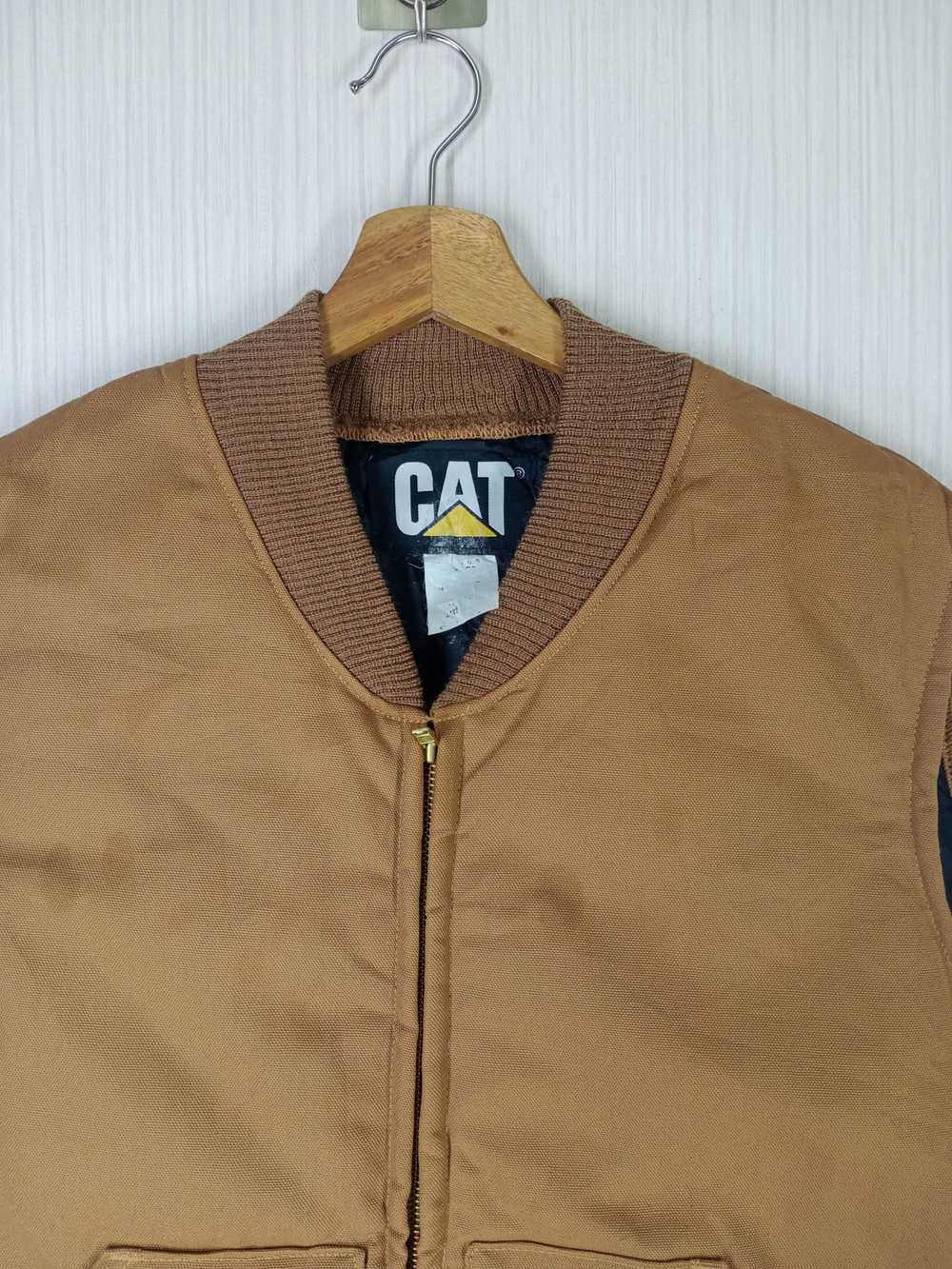 Caterpillar × Vintage Vintage 90s CAT Vest Jacket… - image 2