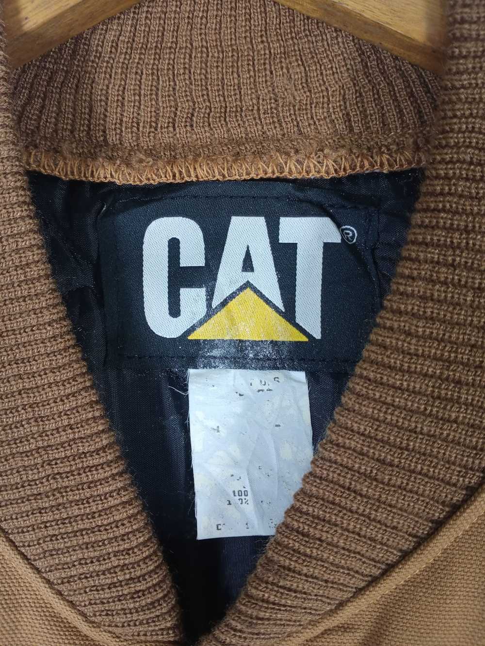 Caterpillar × Vintage Vintage 90s CAT Vest Jacket… - image 5