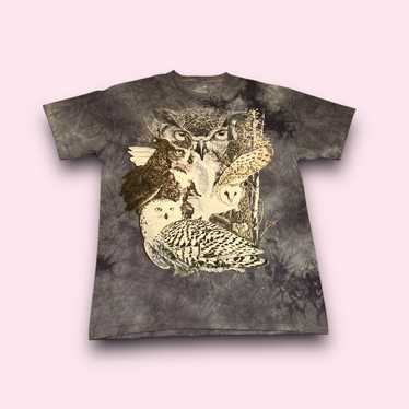 The Mountain Vintage the mountain white owls t-shi